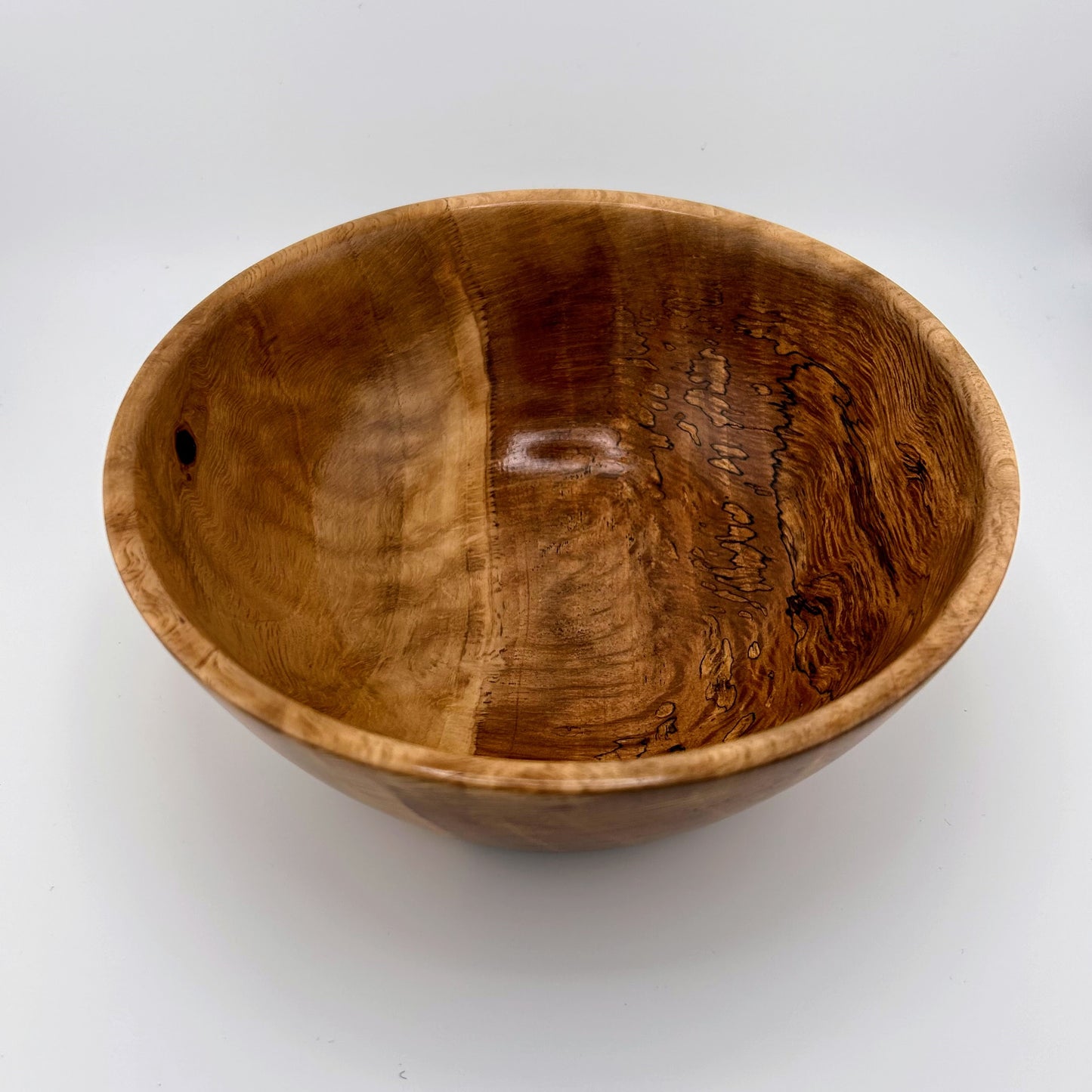 Handcrafted Sycamore Wood 7.5-inch Diameter Bowl