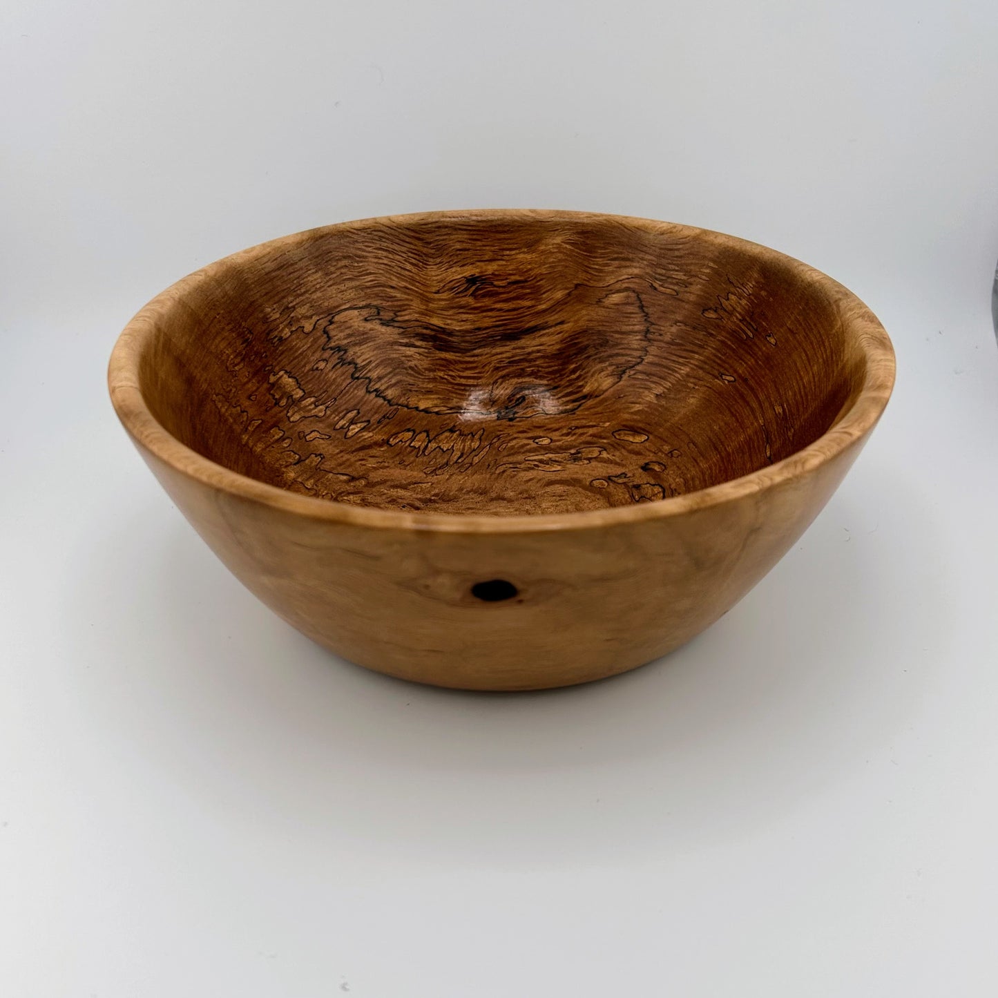 Handcrafted Sycamore Wood 7.5-inch Diameter Bowl