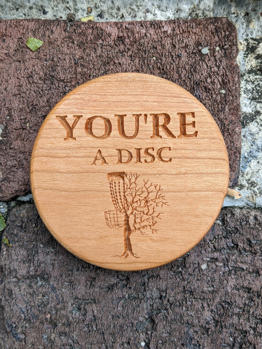 Disc Golf Wood Mini Marker